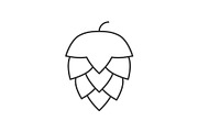 Hop outline icon