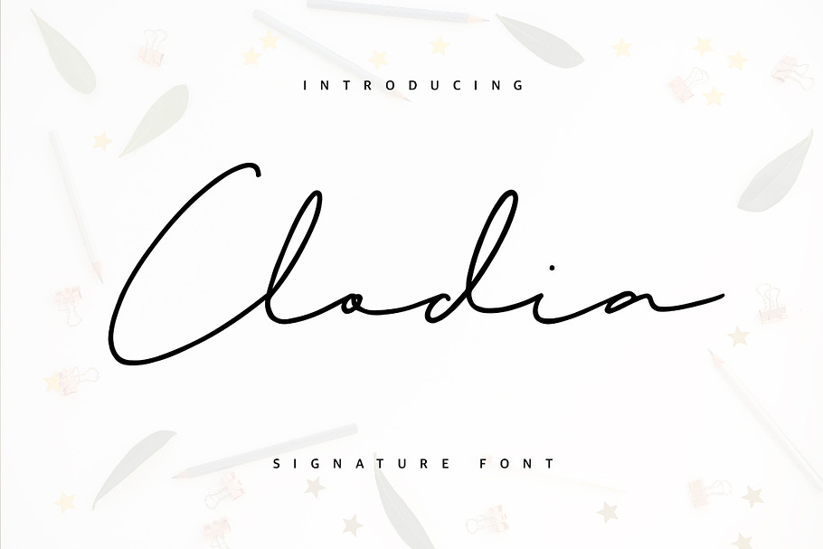 Clodia Signature Font