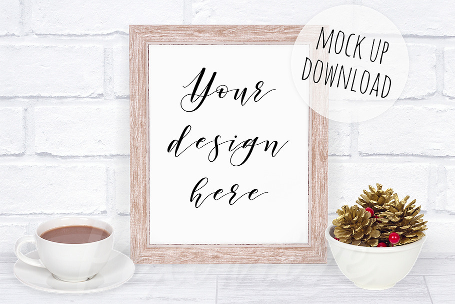 Frame Mockup Photo - Winter Theme in Print Mockups - product preview 8
