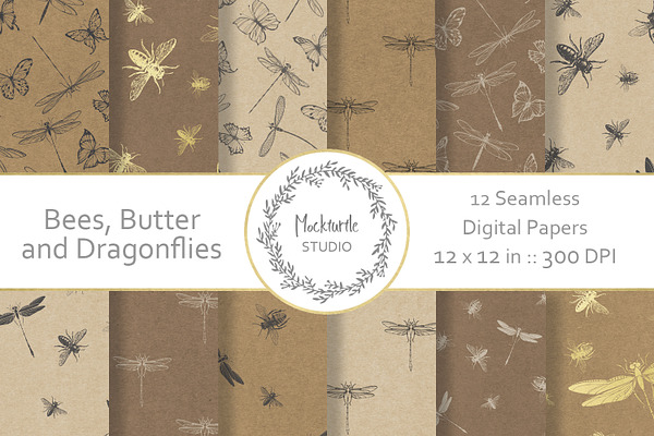 Insect Seamless Digital Paper