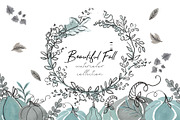 Beautiful Fall watercolor collection