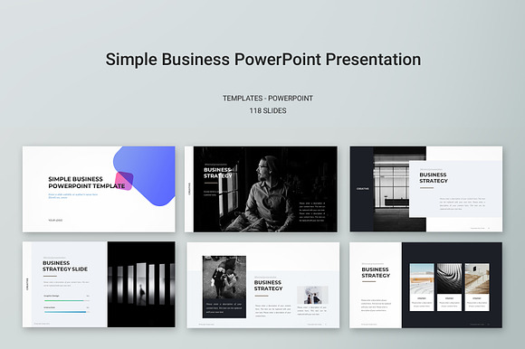 Simple Business PowerPoint Template in PowerPoint Templates - product preview 13