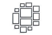Wall picture frame templates