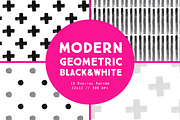 Black & White Modern Digital Papers