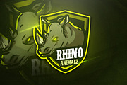 Rhino Animalz - Mascot & Esport Logo
