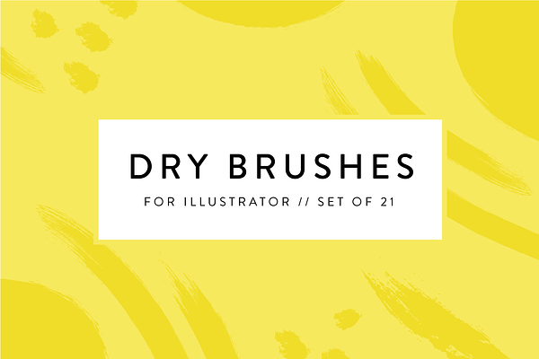 21 Dry Brushes for Illustrator