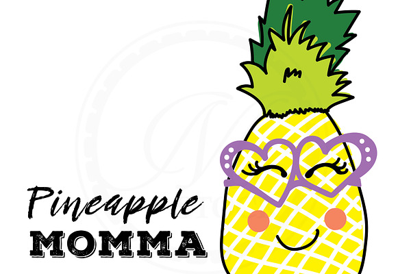 Pineapple Momma Illustration