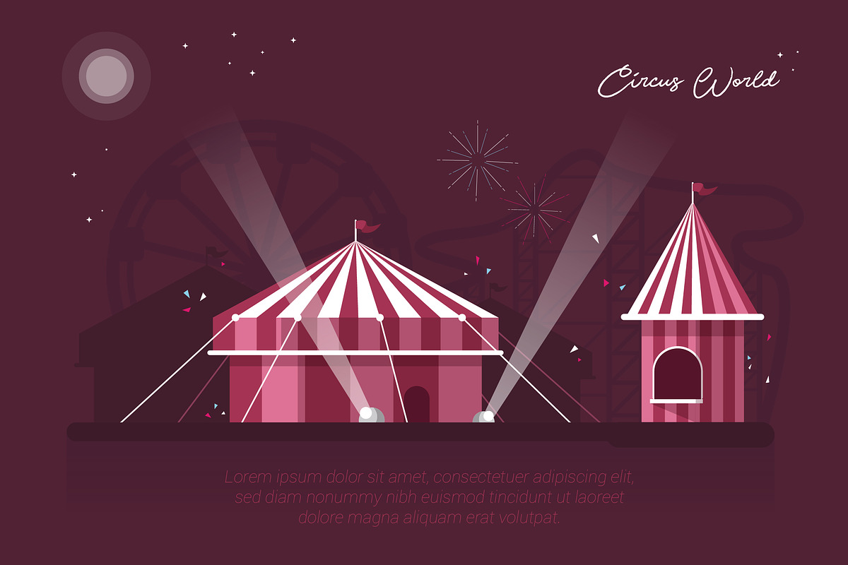 Circus World - Vector Landscape in Illustrations - product preview 8