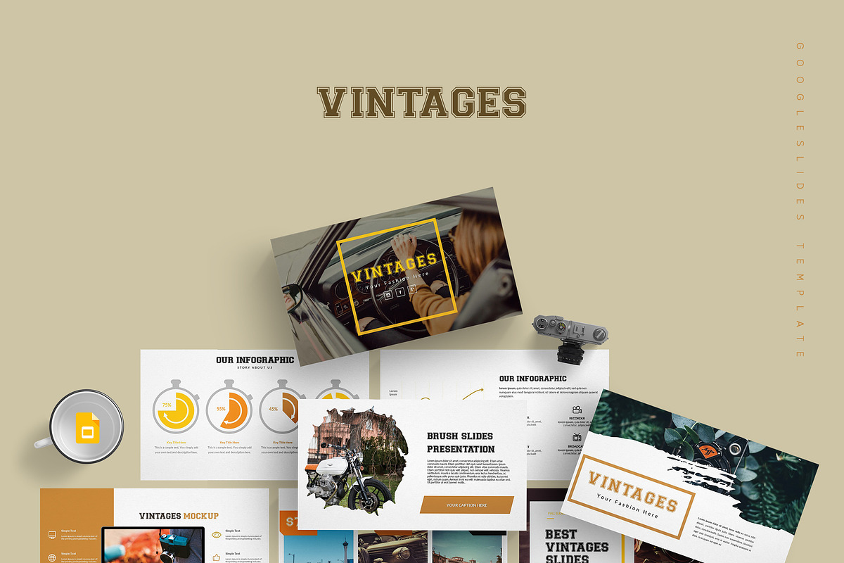 Vintages  - Google Slide Template in Google Slides Templates - product preview 8