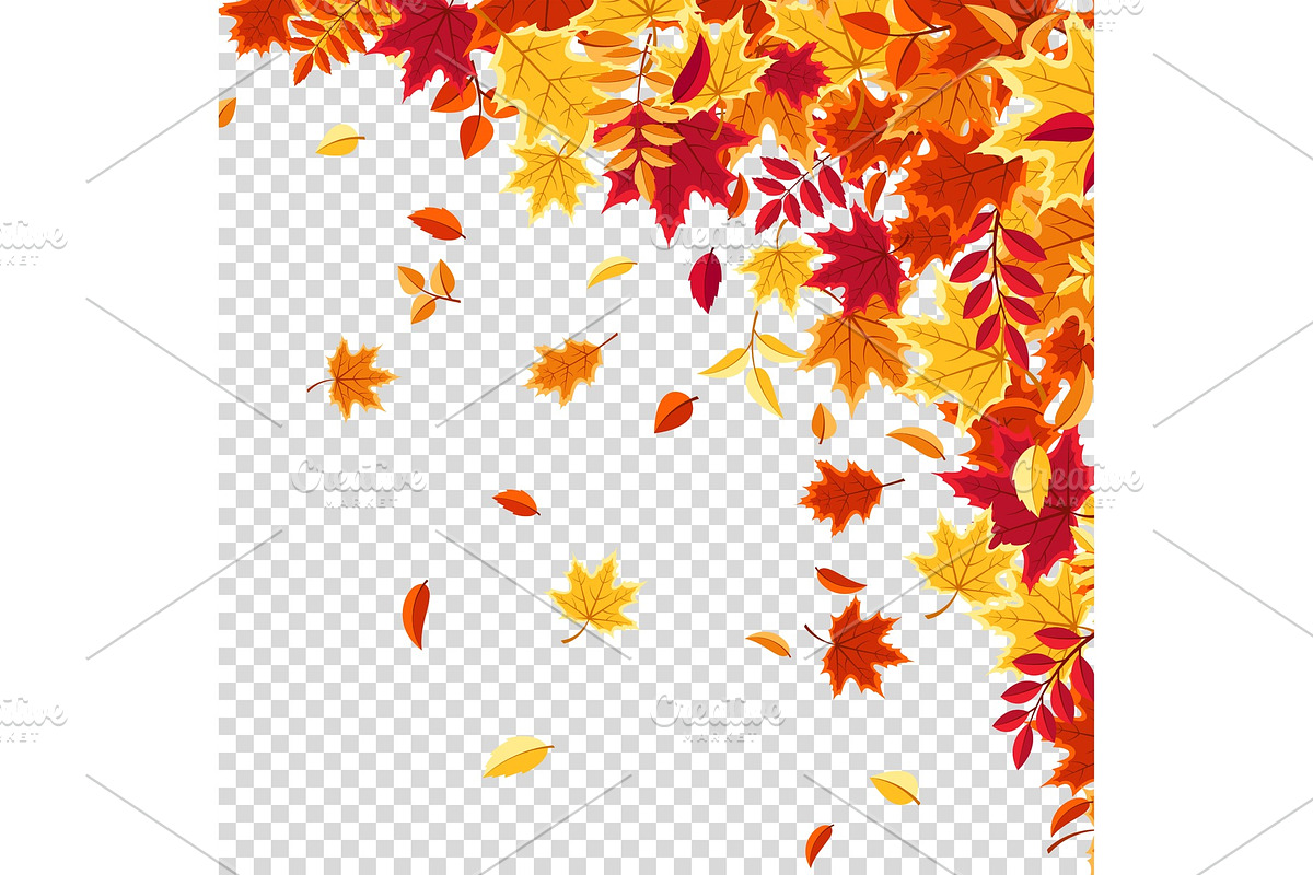 Autumn falling leaves. Nature in Illustrations - product preview 8
