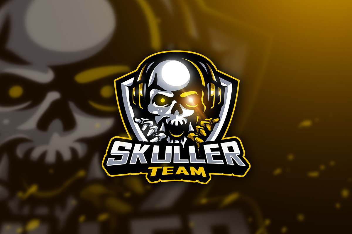 Skuller Team - Mascot & Esport Logo in Logo Templates - product preview 8