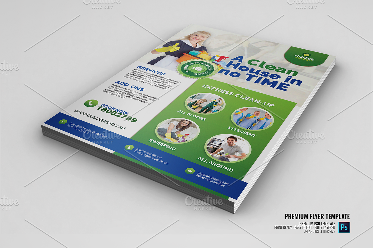 Commercial Cleaning Promo Flyer in Flyer Templates - product preview 8