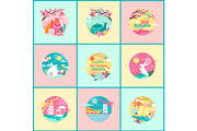 Mid Autumn Festival Posters Vector