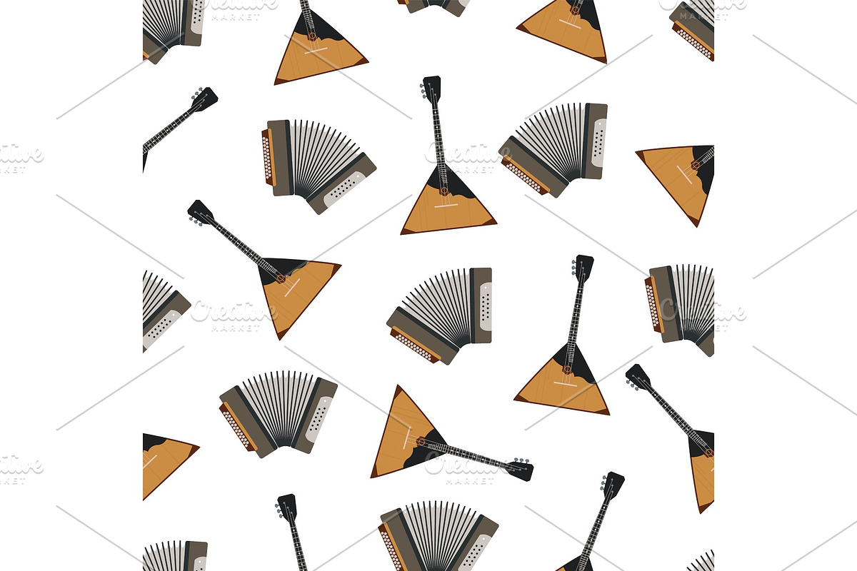Russian Musical Instruments Vector in Objects - product preview 8