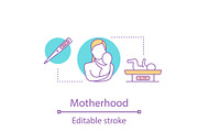 Motherhood concept icon