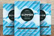 Electro Summer Psd Flyer Template