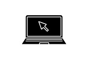 Laptop glyph icon