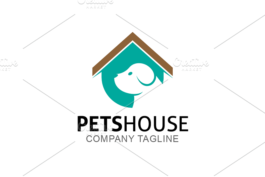 Pets House Logo Template in Logo Templates - product preview 8