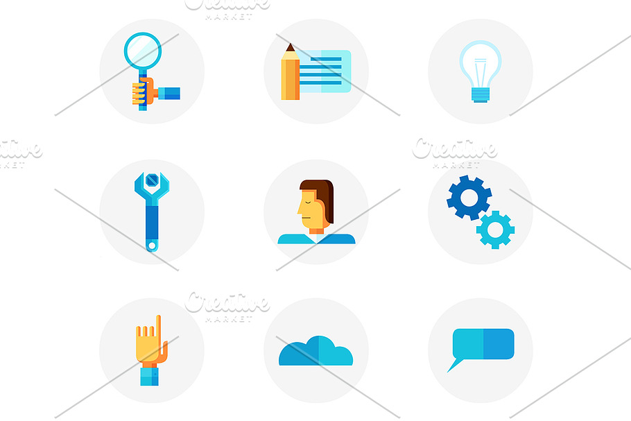 Productivity icon set in Illustrations - product preview 8