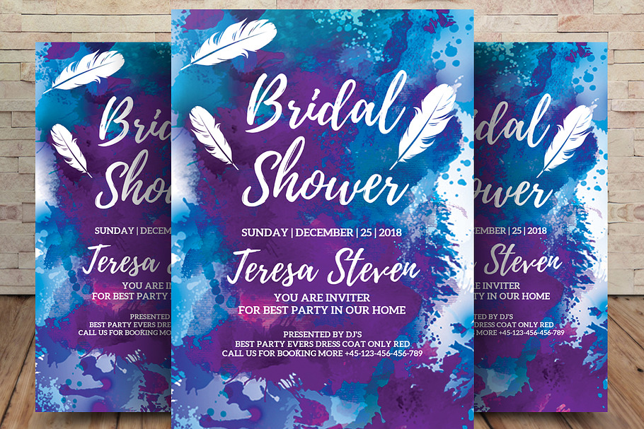 Bridal Shower Party Flyer in Flyer Templates - product preview 8