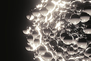 White Sphere Particles Backgrounds