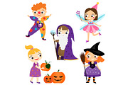 Halloween kids. Children in costumes