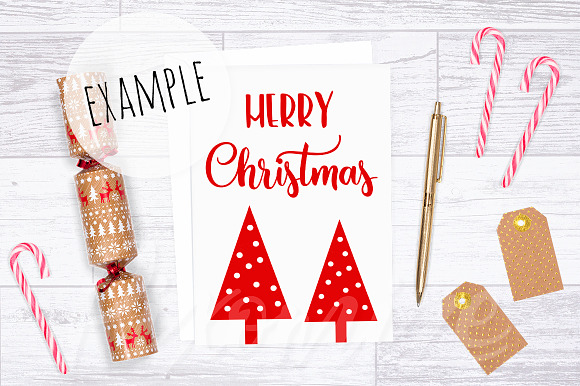 Christmas Card Mock Up Photography in Print Mockups - product preview 1
