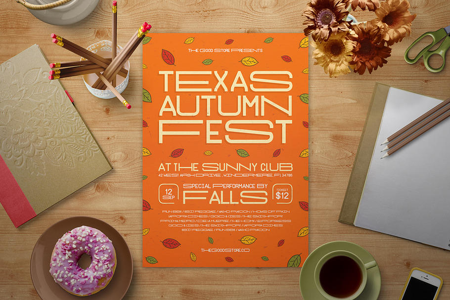 Fall Music Festival Flyer in Flyer Templates - product preview 8
