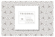 Trigonal Seamless Patterns Set