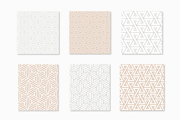 Trigonal Seamless Patterns Set in Patterns - product preview 3