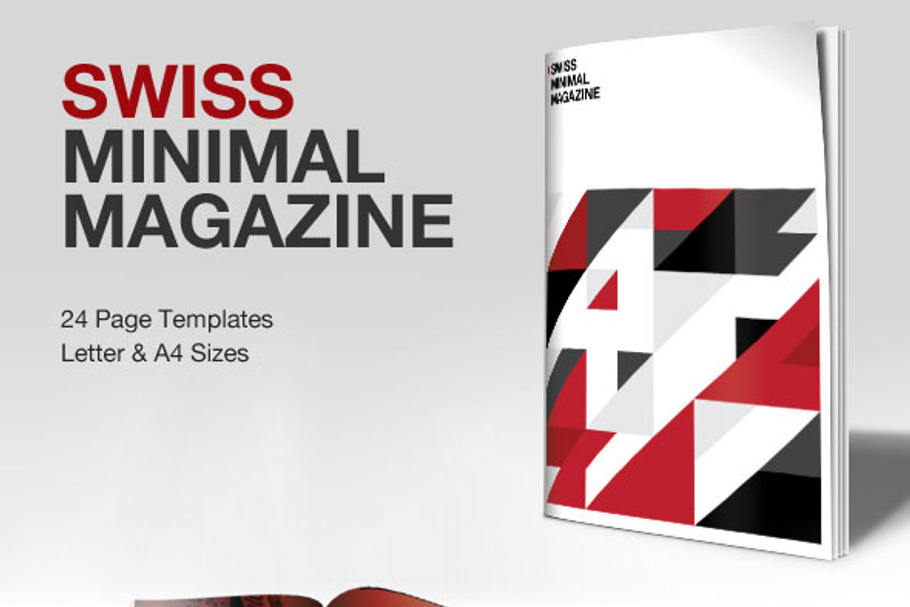 Swiss Minimal InDesign Magazine in Magazine Templates - product preview 8