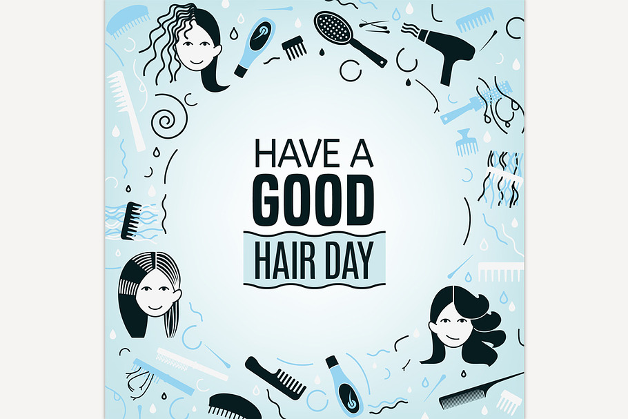 Great hair day in Illustrations - product preview 8