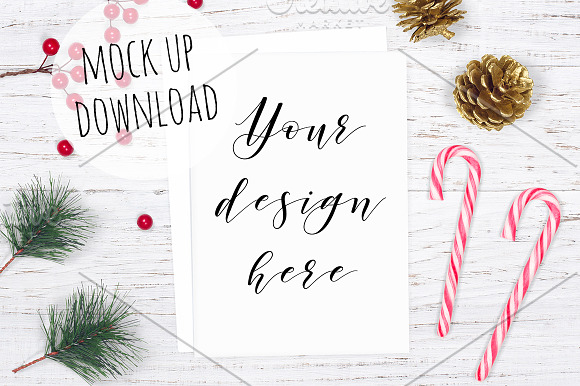 Christmas Card Mockup Bundle in Print Mockups - product preview 3