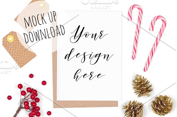 Christmas Card Mockup Bundle in Print Mockups - product preview 6