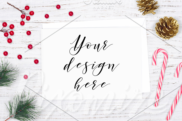 Christmas Card Mockup Bundle in Print Mockups - product preview 7