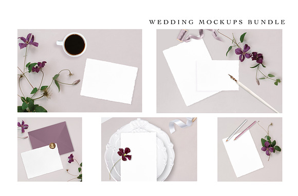 CLEMATIS. MOCKUPS BUNDLE. in Product Mockups - product preview 1
