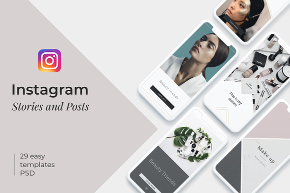 BEAUTY - instagram template + BONUS in Instagram Templates - product preview 5