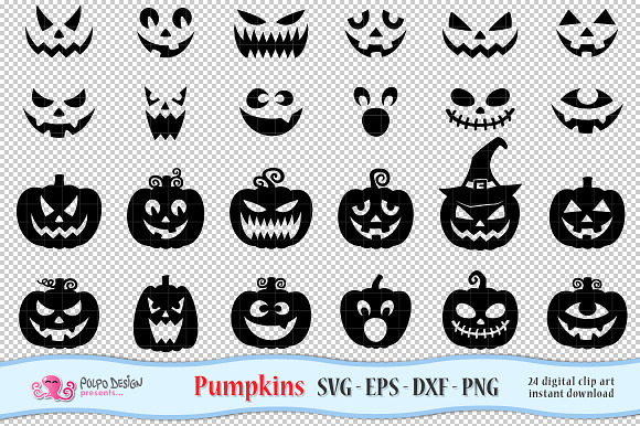 Pumpkins SVG in Objects - product preview 1