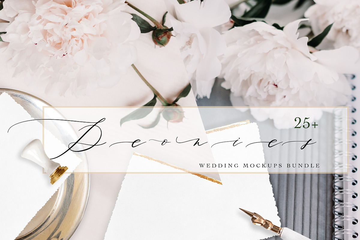 PEONIES VINTAGE. MOCKUPS. in Product Mockups - product preview 8