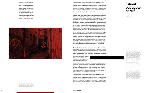 Swiss Minimal InDesign Magazine in Magazine Templates - product preview 2