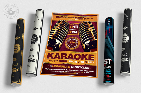 Karaoke Flyer Bundle V1 in Flyer Templates - product preview 4