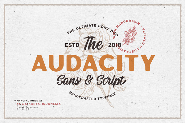 Audacity - Font Duo (+EXTRAS)