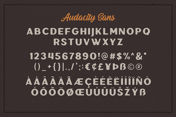Audacity - Font Duo (+EXTRAS) in Sans-Serif Fonts - product preview 10