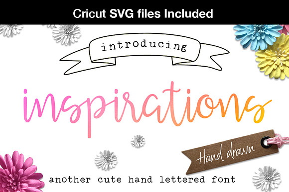 Inspirations script + Cricut SVG in Script Fonts - product preview 5
