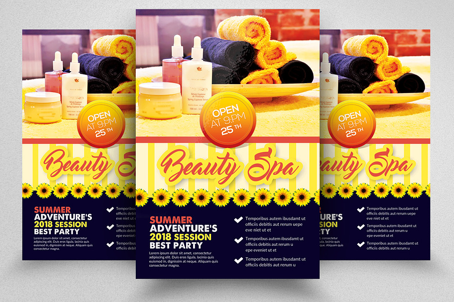 Beauty Spa Ad Poster Template