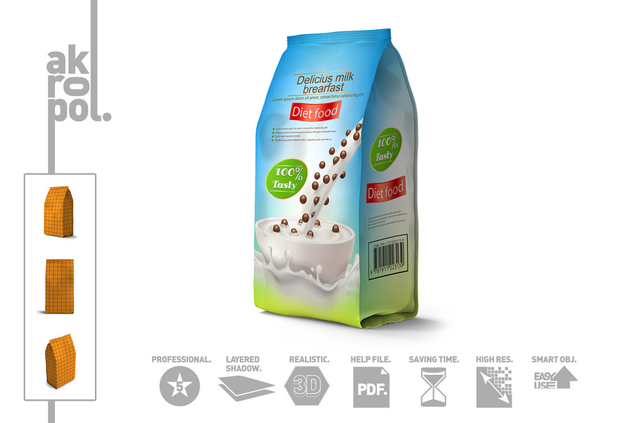 Pouch Package Mock-Up