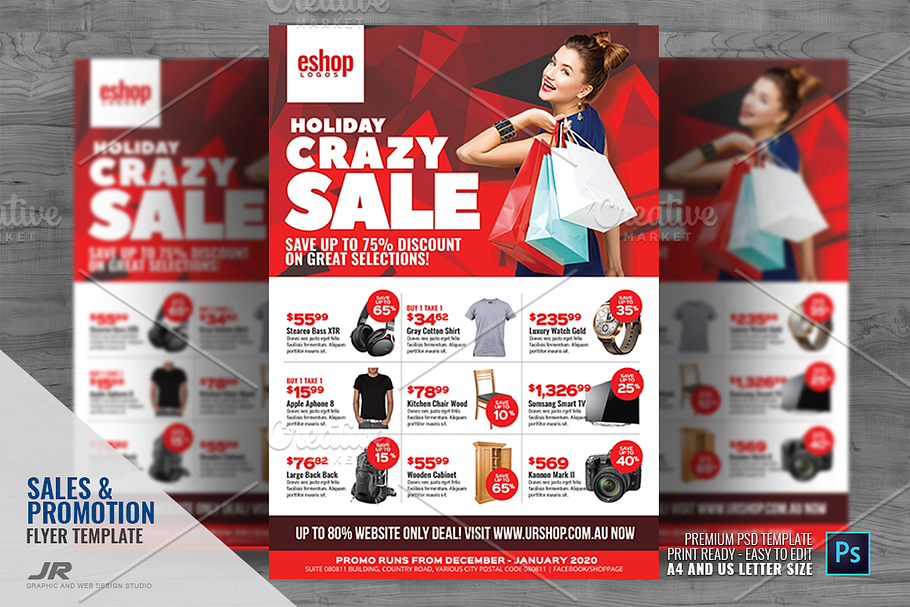 Product Sale and Promotional Sales in Flyer Templates - product preview 8