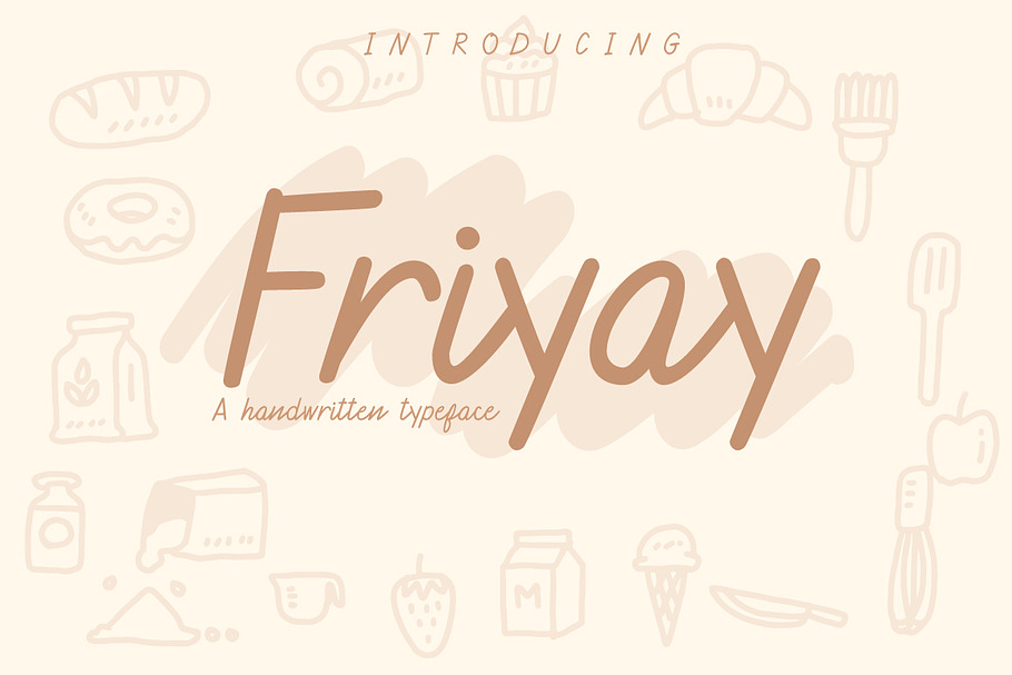Friyay Handwritten Typeface in Script Fonts - product preview 8