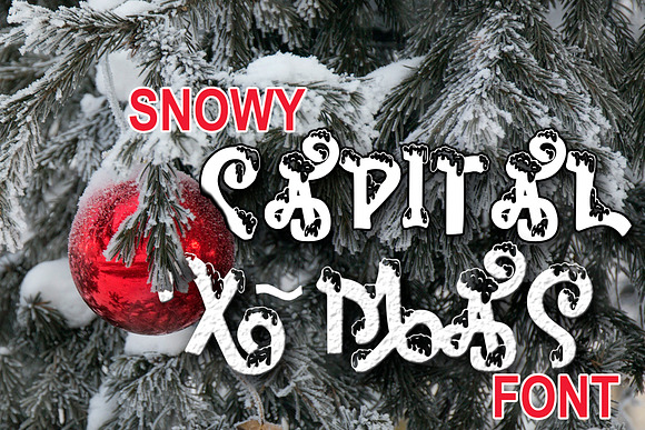 Snow-covered display font in Display Fonts - product preview 5
