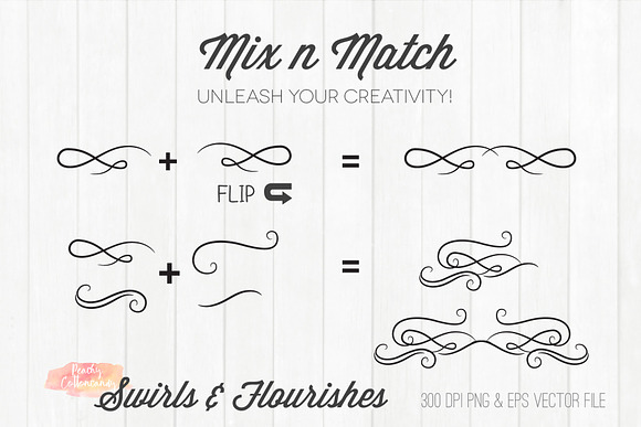 Swirls and Flourishes in Illustrations - product preview 2